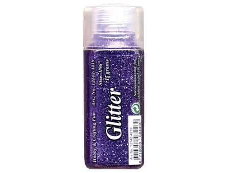 Glitter finkornet - 15 g - lilla