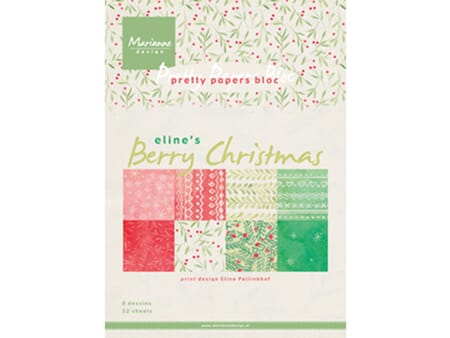 Pretty Papers Bloc - Berry Christmas - 14,8 x 21 cm