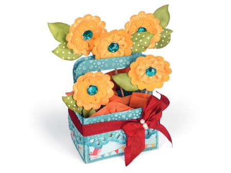 Sizzix Bigz XL - Card in a box,  Flower basket