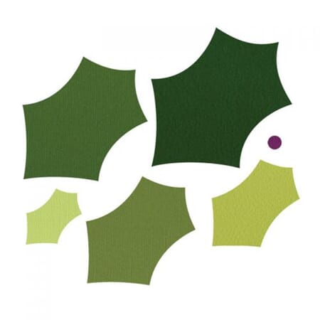 Framelitsdie - Leaves, holly and berry