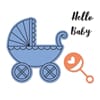 Framelits Die Set 2PK w/Stamps - Baby Carriage