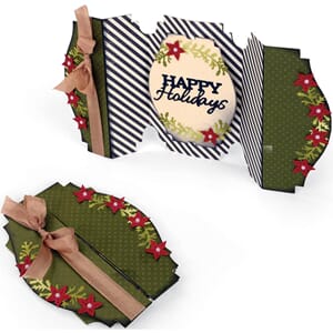 Sizzix Thin Lits - Fold-A-Long Happy Holidays