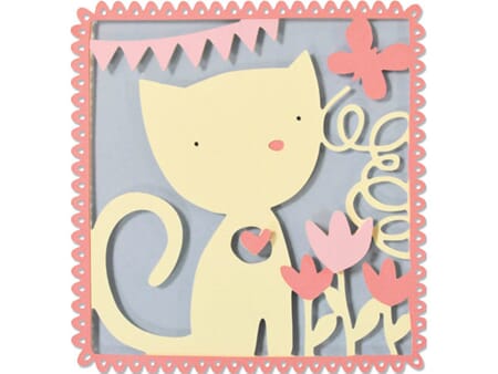Sizzix Thinlits - Playful Kitten