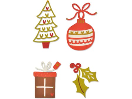Sizzix Thinlits die set 4PK - Festive Fancies
