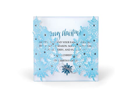 Sizzix thinlits die - Snowflake card