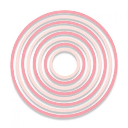 Thinlits die set 8PK - Concentric Circles