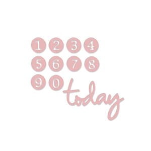 Sizzix Thinlits die set - Danity Birthday Numbers