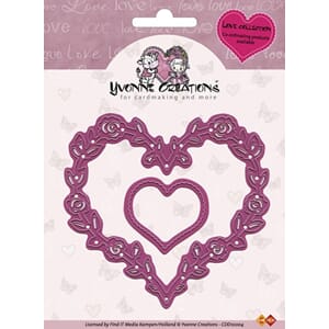 Cut & emboss die 'Love hearts'