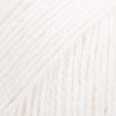 Alpaca unicolor - 101 hvit