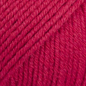 Cotton Merino unicolor - 06 kirsebær rød