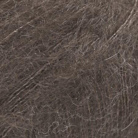 Kid-Silk unicolor - 15 mørk brun