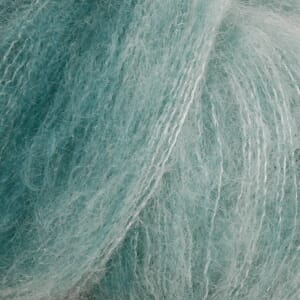 Kid-Silk Long Print - 25 sjøgrønn