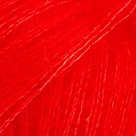 Kid-Silk unicolor - 61 sterk rød