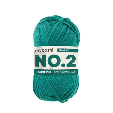 Bomull No 2 - 2230 smaragd grønn