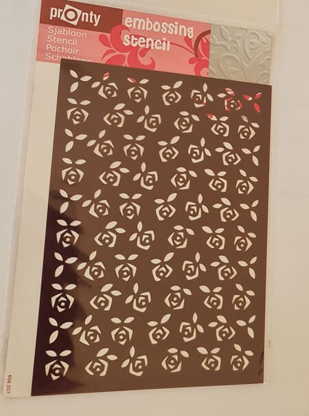 Pronty Embossing Stencil - Roser - A6