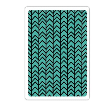 Sizzix Embossingoflder Textured Impressions - Chevron textur