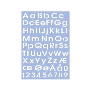 Alfabet m/ æøå - 40x66 cm