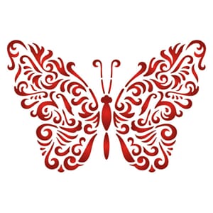 Pronty Funky Stencil - Butterfly 3 - A4