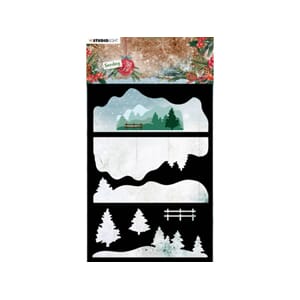 StudioLight  Sending Joy Mask - Layered Winter Landscape