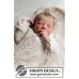 Babyteppe med bladmønster - Golden Slumber