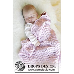 Babyteppe i bølgemønster - Good Night