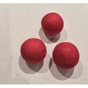 Røde vattkuler - Ø 40 mm - 5 stk