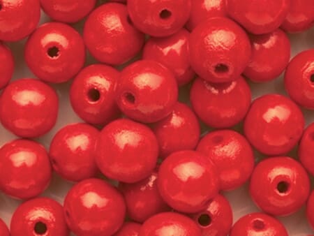 Treperler røde - 12 mm - 35 stk