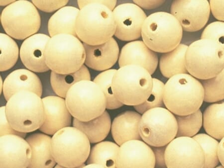 Treperler hvit (svak beige) - 4 mm - 275 stk