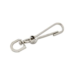 Karabinlås m/ D-ring - 4,5 cm