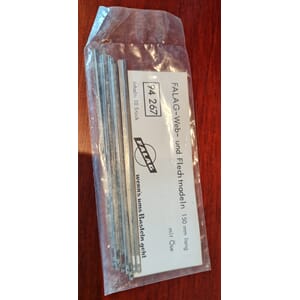 Vevnål flat m/ øye - stål - 15 cm lang - 10 stk