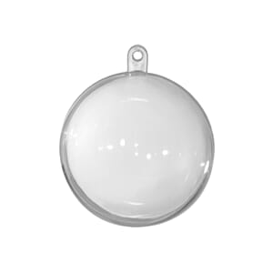 Plastkule 80 mm - delbar - 5 stk