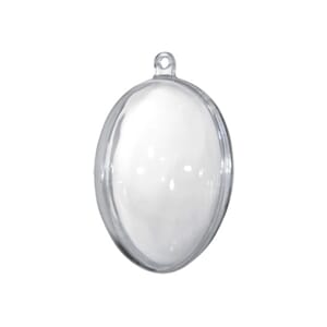 Plastegg tranparent - delbart - 10 cm/ 5 stk