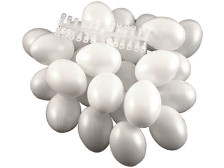 Plastegg m/ oppheng - 24 stk - 6 cm
