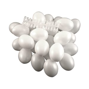 Plastegg m/ oppheng - 24 stk - 6 cm