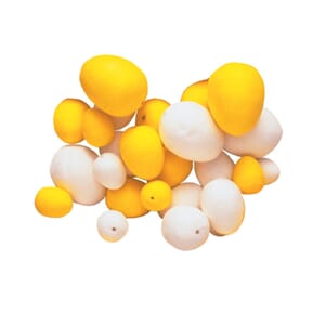 Vattegg 40x30 mm - HVITE - 30 stk