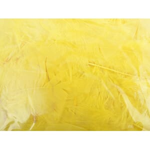 Gule fjær ca 25 g