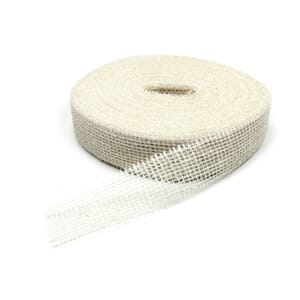 Juteband 0120 hvit - 5 cm x 40 m