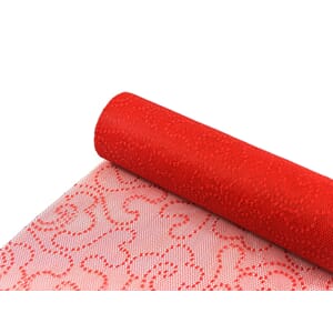 Sizolace Flock 3320 signalrød - 30 cm x 5 m