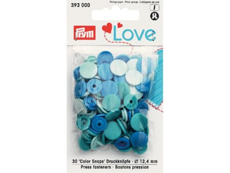 Prym Love - Non-sew color snaps - blue