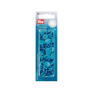 Prym Non-sew color snaps - 12,4 mm - 30 stk - stålblå