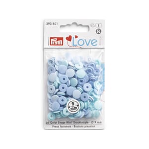 Prym Love - Color snaps mini - lys blå - 9mm/ 36 stk