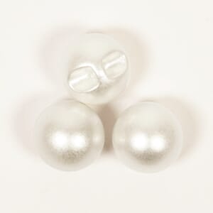 Drops perlemorsknapper - perle - 12 mm