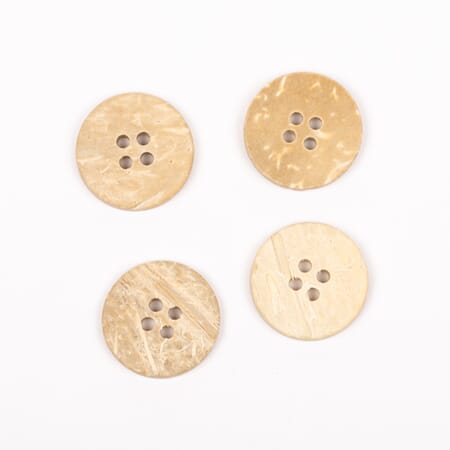 Blek kokosnøtt - 20 mm