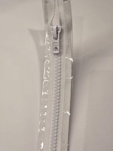 Prym glidelås - S4 - hvit - delbar