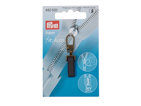 Prym Fashion glidelåspynt - Crystal plastic - Brun