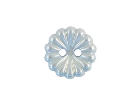 Knapp Blomst - Lys blå 15 mm