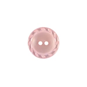 Knapp rund - 17 mm - lys rosa