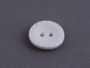 Knapp blonde - 15 mm - hvit