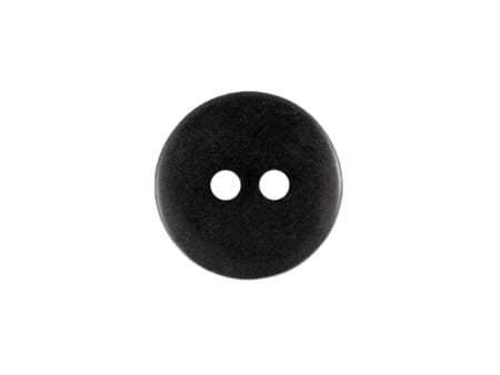 Knapp rund - sort - 13 mm