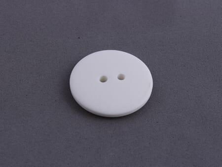 Knapp rund - hvit - 18 mm